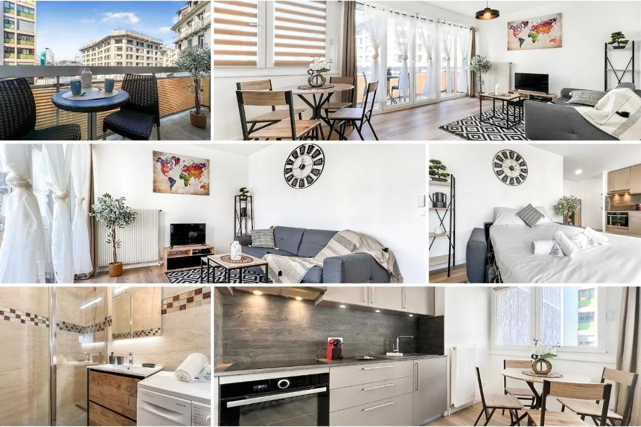 Homey Grey - Proche Gare Et Tram - Proche Centre - Balcon Prive - Wifi Et Netflix Annemasse 0*,